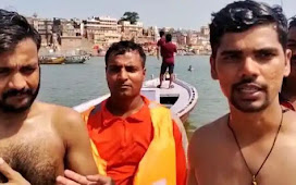 वाराणसी : गंगा में डूब रहे दो युवकों को एनडीआरएफ ने बचाया 