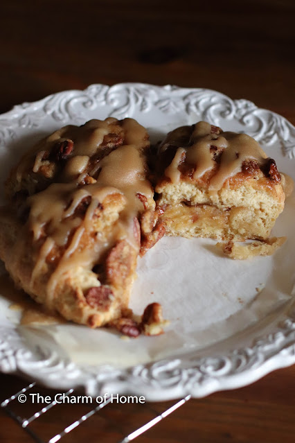 Small Batch Carmel Pecan Scones