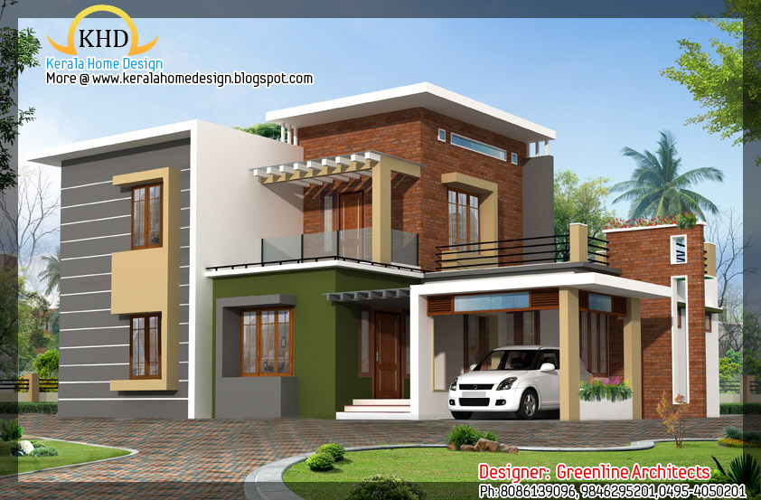 Exterior collections: Kerala home design (3D views of residential ...