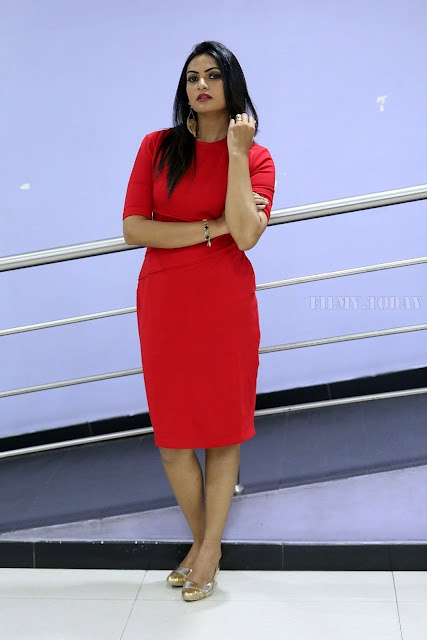 Swetha Varma Pic In Red Mini Dress