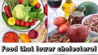 Collections of food that lower cholesterol