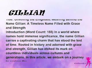 meaning of the name "GILLIAN"