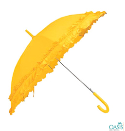 Sun Yellow Umbrella with Ruffles