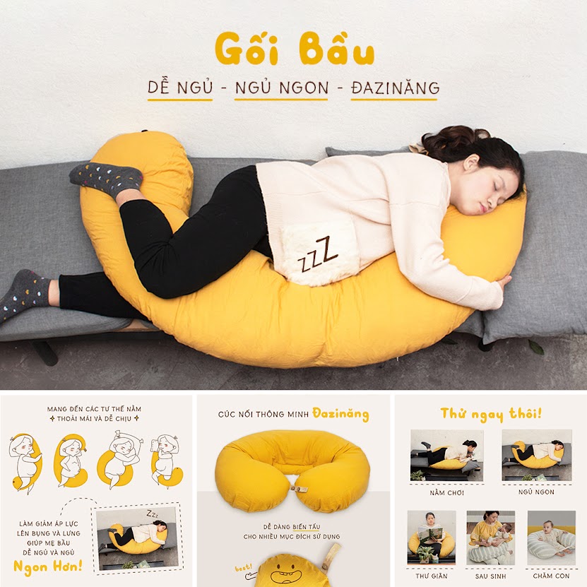 [A159] Khám phá những lợi ích bất ngờ của gối bầu đa năng