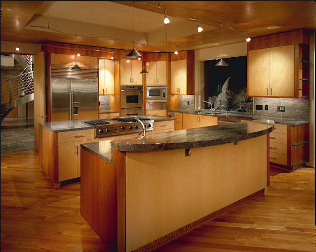 Picture of large modern kitchen in the desert house