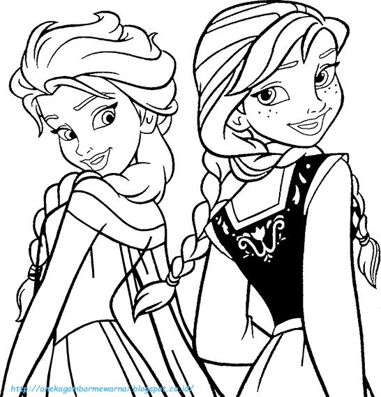 7000 Gambar Kartun Hitam Putih Frozen Infobaru