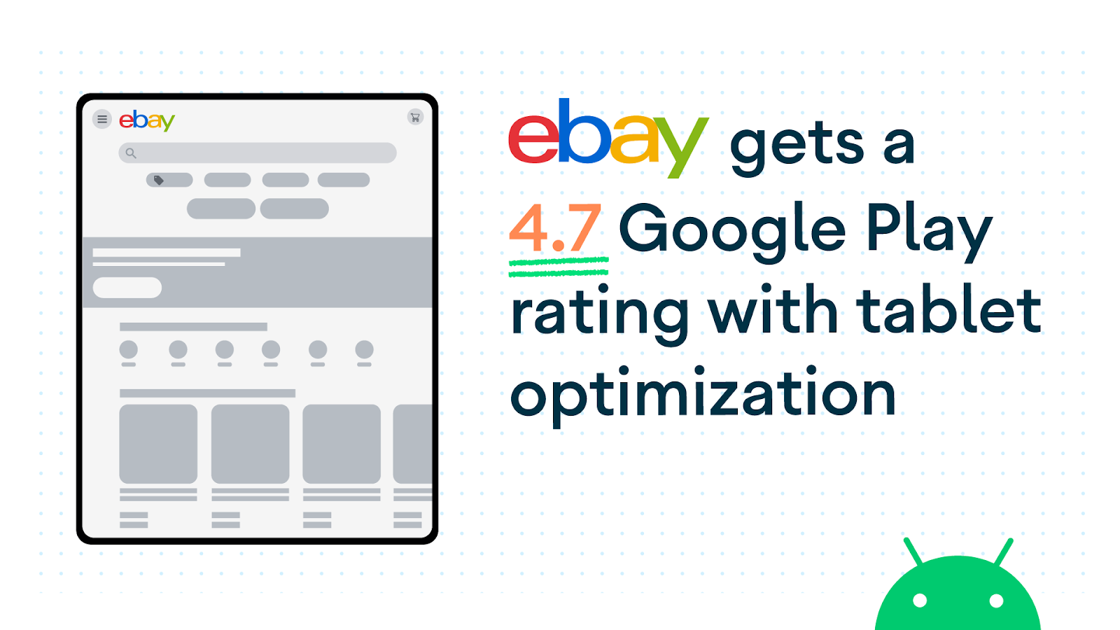 eBay gets a 4.7 Google Play rating with tablet optimizations