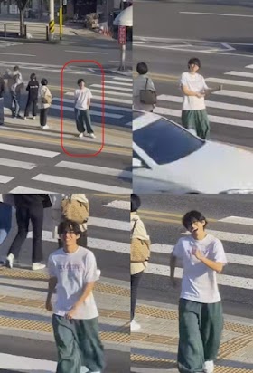 BTS' V gets away with dancing in public with no one noticing him