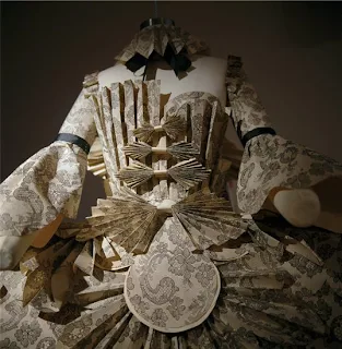 Rococo paper dress