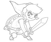 #7 Link Coloring Page