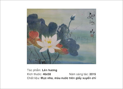 tranh thủy mặc Hoàng Văn Giang