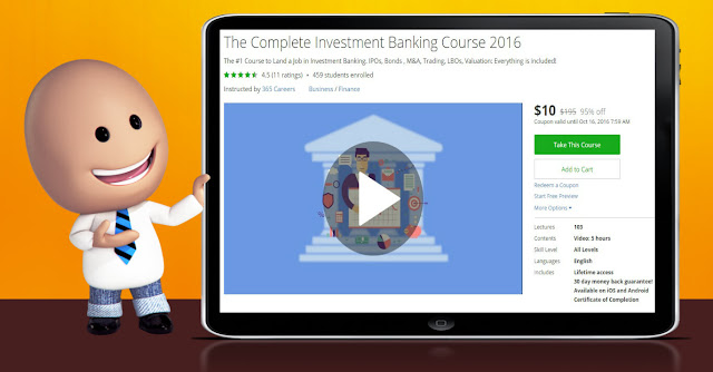 [95% Off] The Complete Investment Banking Course 2016| Worth 195$