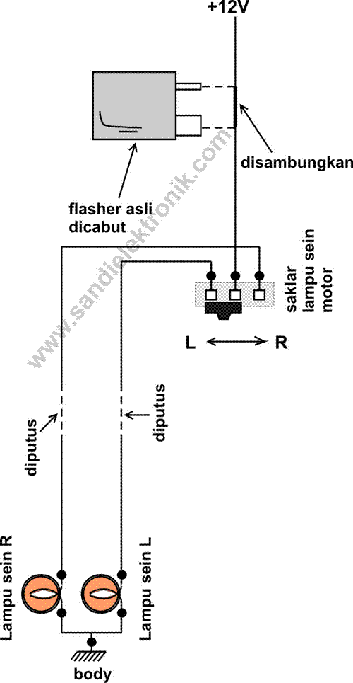 Flasher Lampu Sein Buatan Sendiri Yang Unik Sandi Elektronik Flasher Lampu Sein Buatan Sendiri Yang Unik Sandi Elektronik