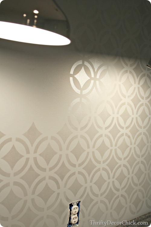 Stenciled wall 