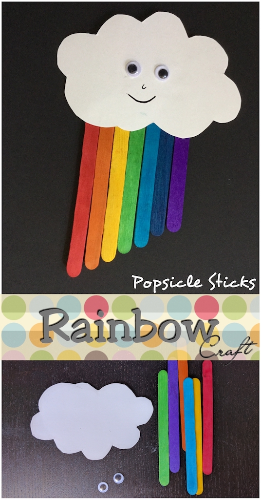  Popsicle  Sticks Rainbow Craft  The Joy of Sharing