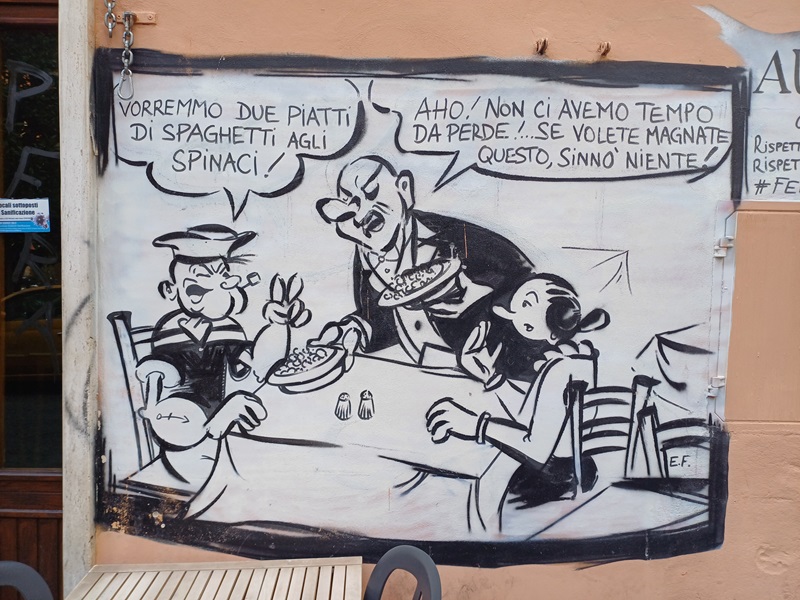 Su un muro a Trastevere - Roma