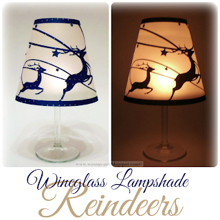 WineglassLampshadeReindeer by wesens-art.blogspot.com