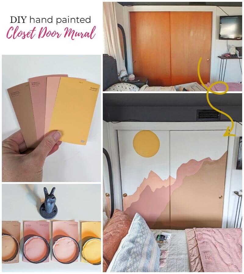 DIY Closet Door Mural