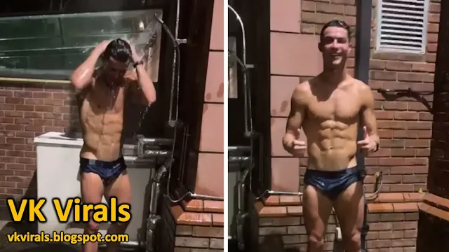 Live Shower Session of Half Naked Cristiano Ronaldo Photo Goes Viral