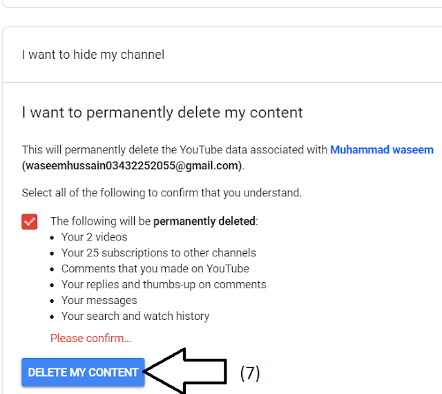Delete YouTube Channel Permanently