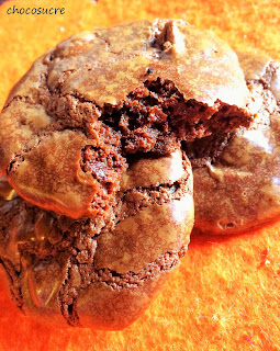 recette de cookies tous chocolat et craquelé