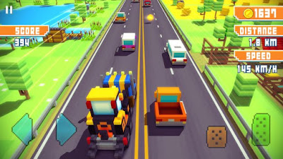 Blocky Highway Traffic Racing APK