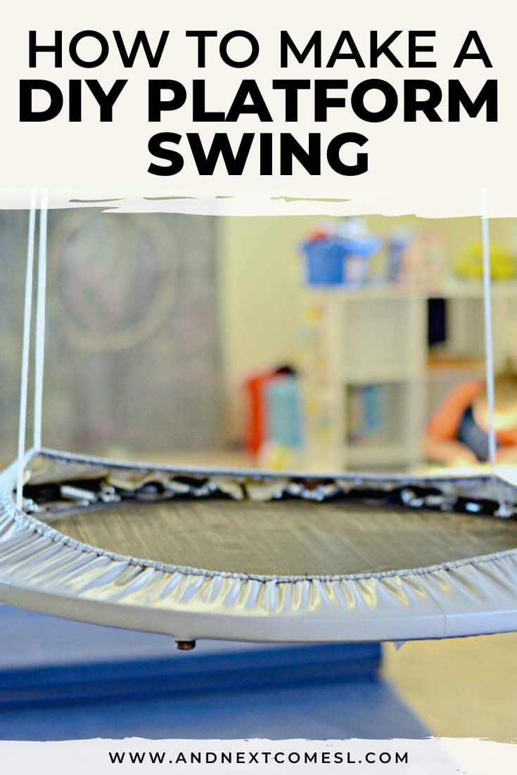 How to make a DIY platform swing for kids