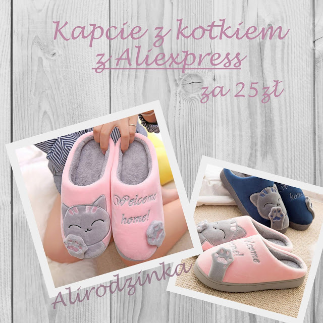 Kapcie z kotkiem z Aliexpress | Alirodzinka