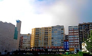 Edificios de la calle de la Unión, con su conocida construcción intermedia.