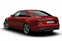 Audi A6 Saloon Black Edition (2012) Rear Side