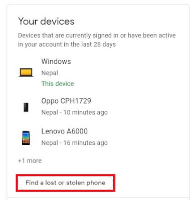 How to find lost phone using Gmail