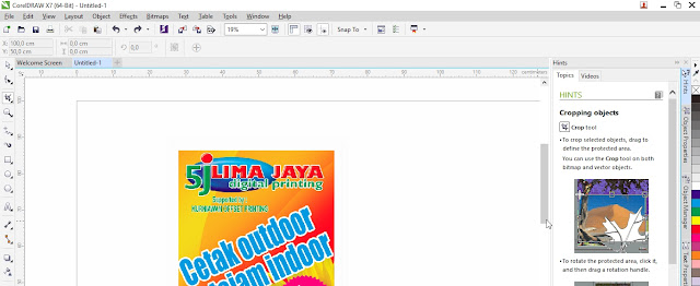 Cara CROP Foto dengan Corel Draw