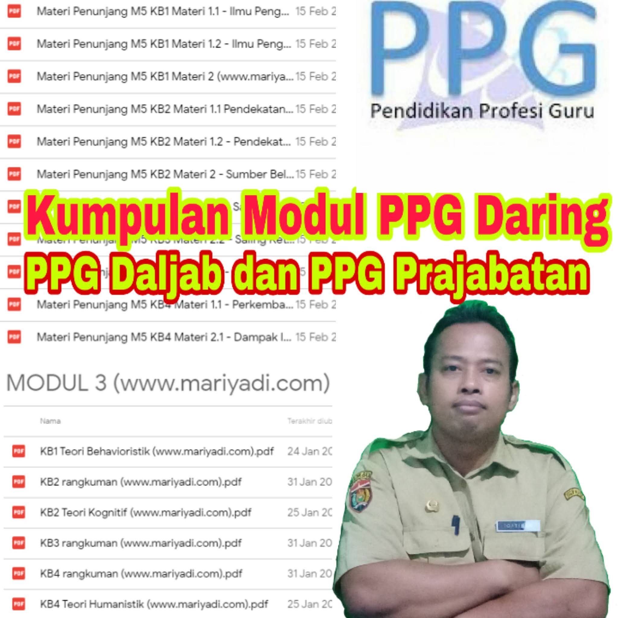 Modul Daring PPG 2021: Download Modul PPG Daljab 2021 serta Latihan