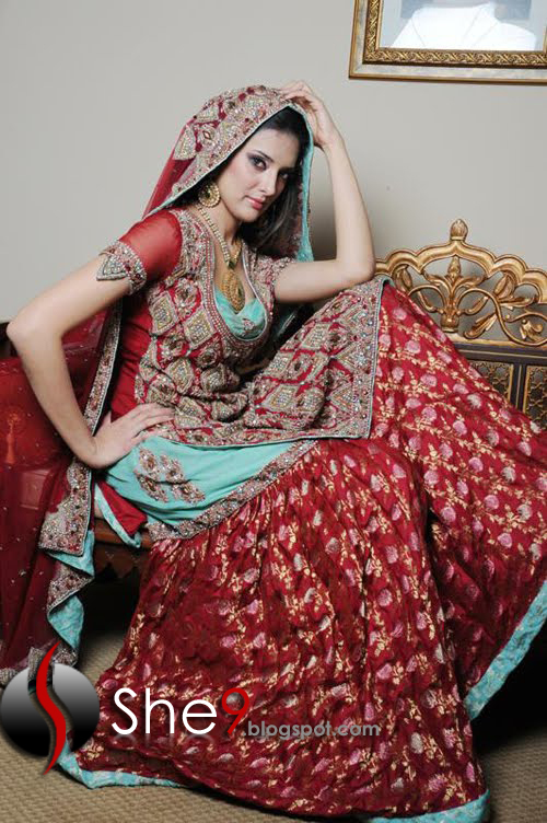 This Dress have like Indian Embroidery for wedding wear Maroon Bridal 