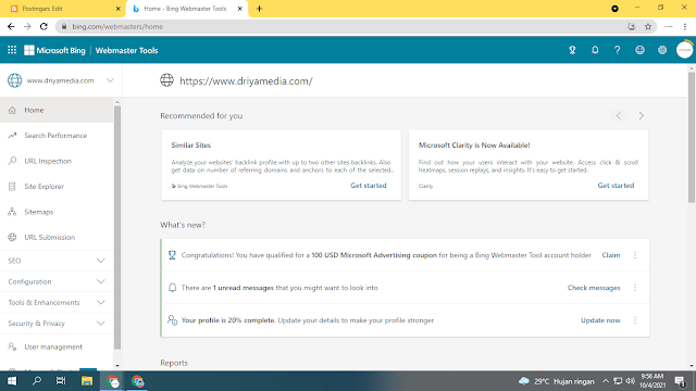 Tutorial Daftar Bing Webmaster Tools Terbaru 2021