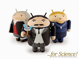 Android ...for Science! Mini Figure Series by Andrew Bell - Sir Isaac Newton, Nikola Tesla & Marie Curie