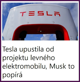 Tesla upustila od projektu levného elektromobilu, Musk to popírá - AzaNoviny