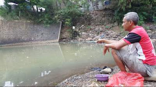 Mancing wader dengan umpan lumut