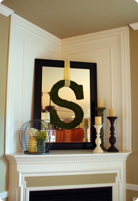 Thrifty Decor Chick: A mirror over the mantel