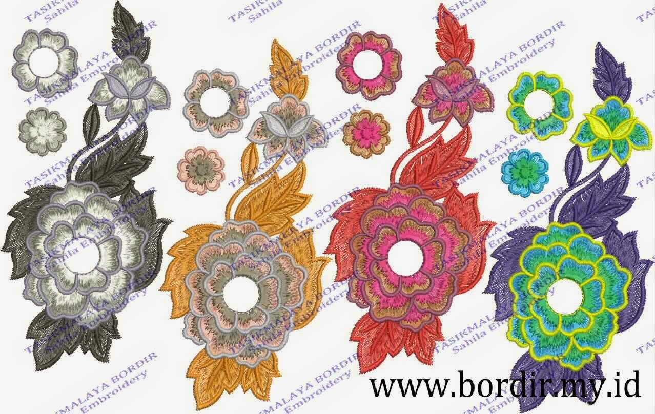 Contoh Gambar Motif Bunga Kecil Untuk Bordir 1 