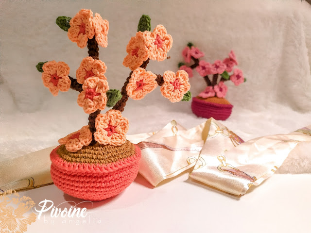 ©PIVOINE 2020 || MINI CHERRY BLOSSOM TREE free crochet pattern