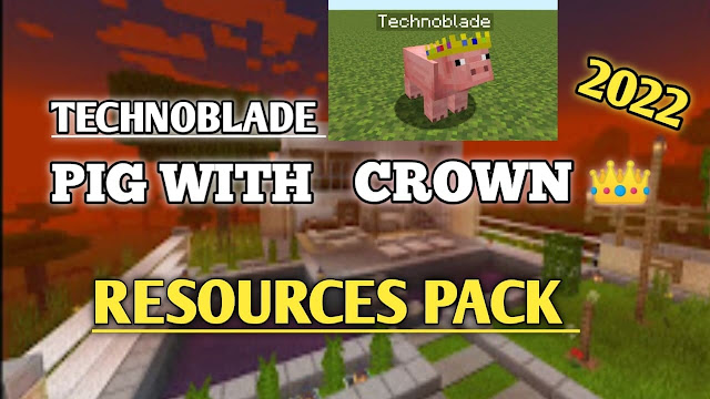 Pig with crown in Minecraft