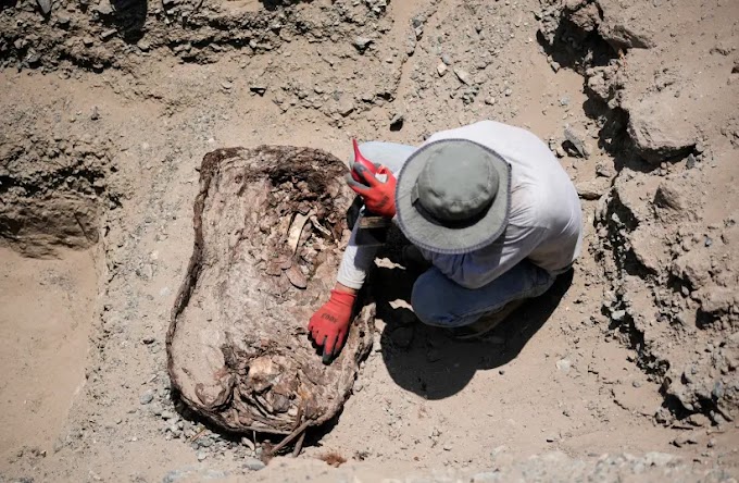   Antigo templo 'demoníaco' com restos humanos pintados é encontrado no Peru