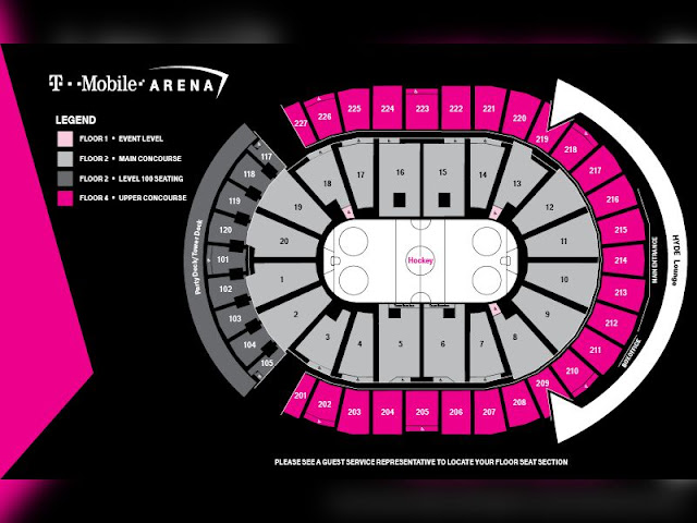 T Mobile Arena Las Vegas Map