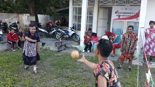  Peringati HUT RI ke 75, PKH Kepulauan Selayar Gelar Lomba Unik