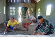 Ksatria Tombak Sakti Bantu Pembangunan Gereja Bethani Siloam di Keerom Papua