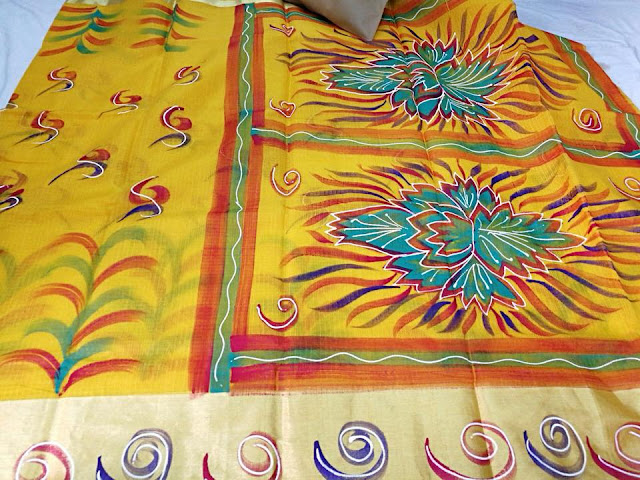 Kota doria painting sarees