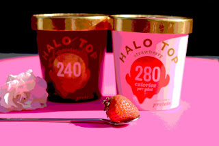 Ice cream, Halo Top, Strawberry, Chocolate, Low calorie ice cream