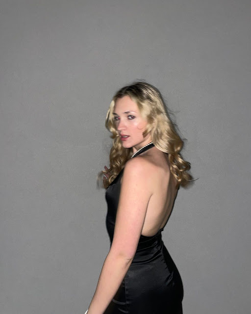 Emily Tressa – Most Beautiful Transgender Women in a Black Slip Dress