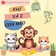 Con khỉ và hai con mèo